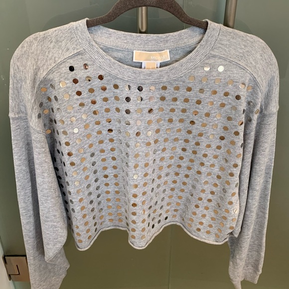 MICHAEL Michael Kors cropped detailed sweatshirt - Picture 1 of 8